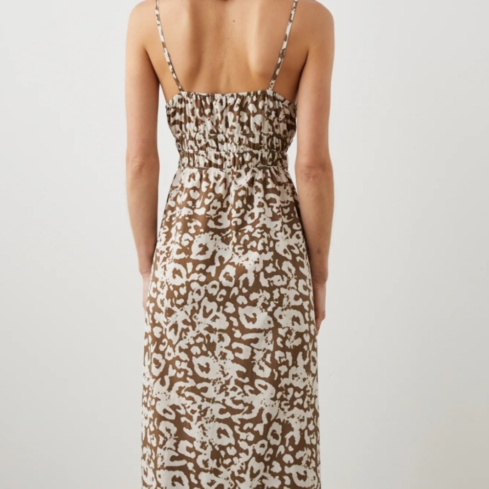 Rails Justine Sepia Cheetah Brown and White Women's Maxi Dress - Picture 2 of 8